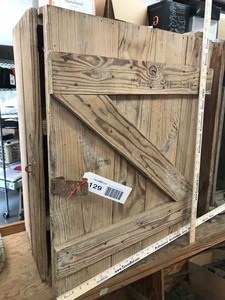 lot 129 image: Old Wood Crate Case Metal Portable 41-C-465