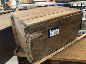 lot 131 image: Old Wood Chest