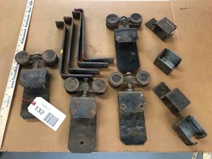 lot 132 image: Old Hardware barn door hanger