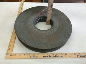 lot 145 image: Large grinding stone wheel