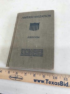 lot 161 image: (1) Book  Americanization, 1920.