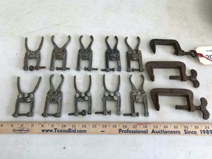 lot 203 image: Clamps Knu-Vise AviationWelding, Asst. C
