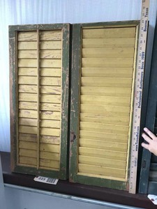 lot 223 image: (4 or 2-Pair) Shutters (yellow)