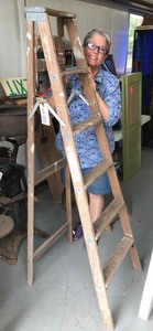 lot 229 image: Wood Ladder (6 ft)