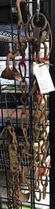 lot 238 image: Hooks, segments of chain