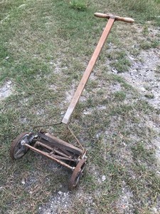 lot 276 image: Antique Reel Mower