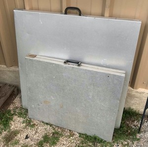 lot 277 image: (2) Aluminum Camping Tables
