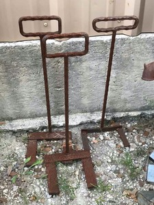 lot 297 image: (3) Hand Made Carrying Tools