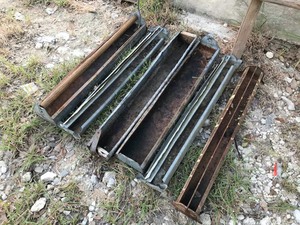 lot 313 image: Asst. Galvanized Tin Chicken Feeders