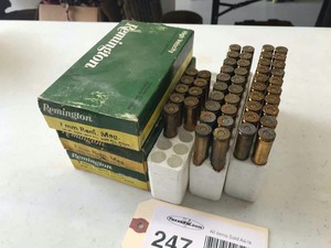 lot 247 image: Ammo  (3) Remington 7mm REM Mag. (2 full boxes, 1 partial)
