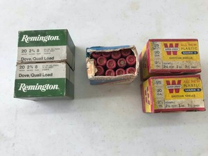 lot 250 image: Vintage Ammo  20 gauge shotgun shells