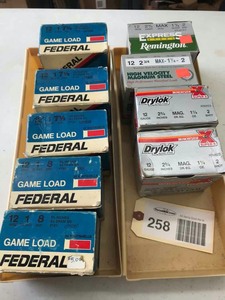lot 258 image: Asst. 12 gauge shotgun shells