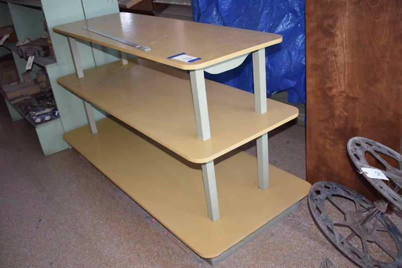 lot 28 image: Hardware Store Display Gold Color, Tiered & Graduated