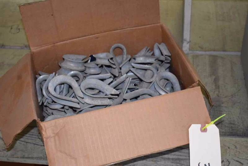 lot 34 image: Galvanized Rope Thimbles