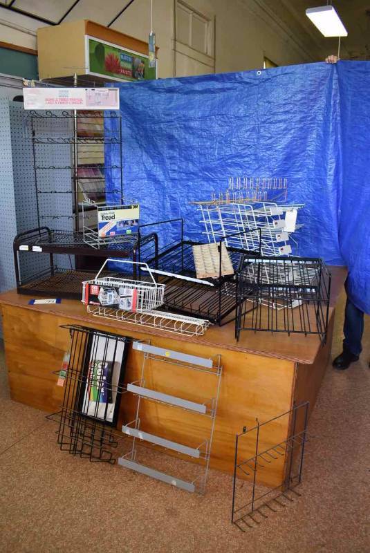 lot 73 image: Asst. Smaller Wire Display Racks