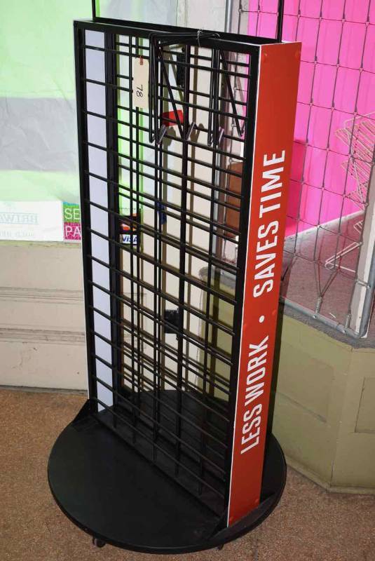 lot 78 image: Rolling Panel Displayer, Round Base