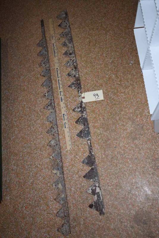 lot 93 image: (2) Old Rusty Saw Blades