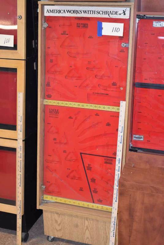 lot 110 image: Display Case Schrade