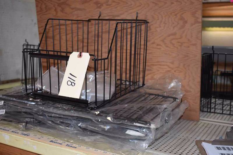 lot 118 image: (7) Wire Baskets for Peg Board