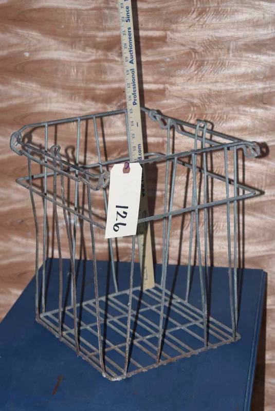 lot 126 image: Old Wire Crate