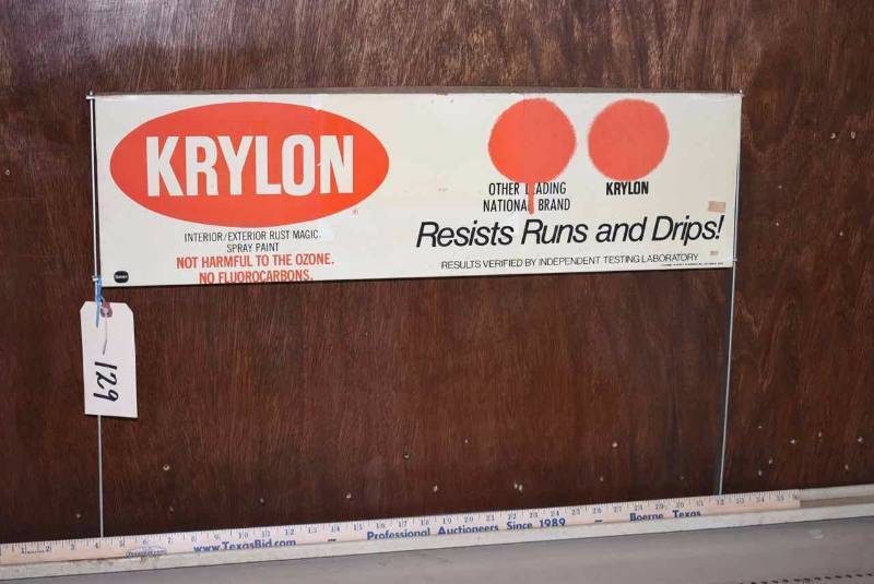 lot 129 image: Tin Sign Krylon