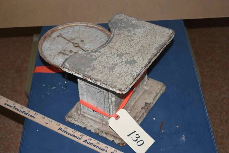 lot 130 image: Antique Scale Continental Scale Works
