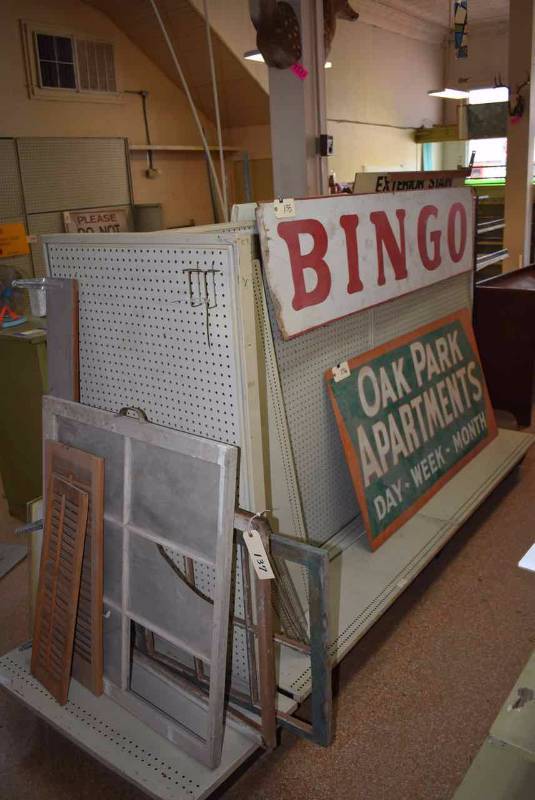 lot 138 image: Peg Board Display StandShelving