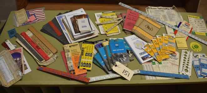 lot 151 image: Hardware Catalogs, Rulers, Measuring Devices