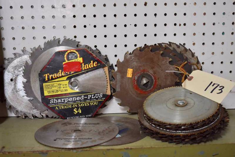 lot 173 image: Asst. Saw Blades 6-34 - 8