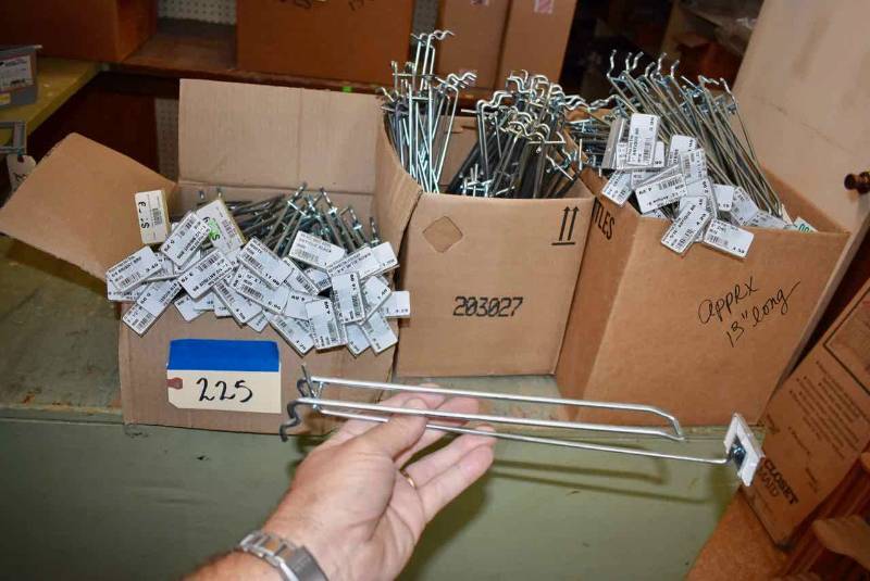 lot 225 image: Peg Board Hooks Apprx. 13 inch long