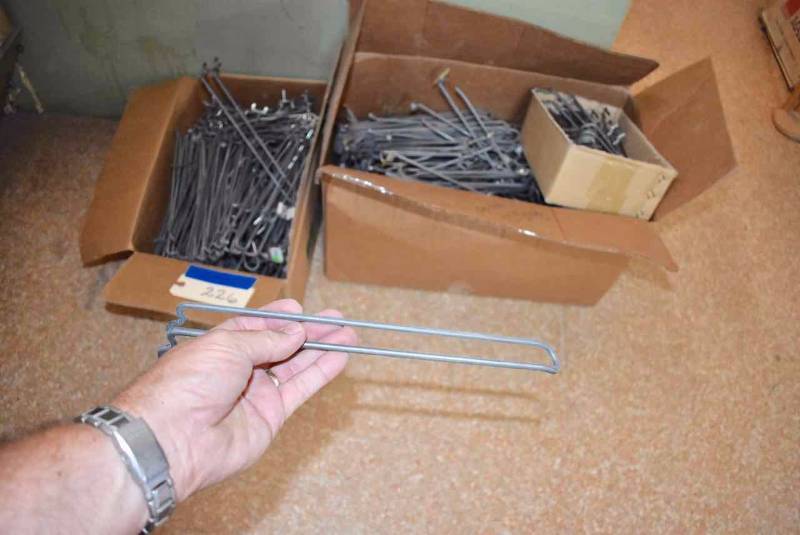 lot 226 image: Peg Board Hooks Apprx. 12 inch long