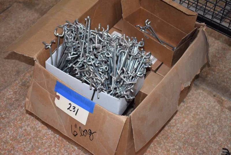 lot 231 image: Peg Board Hooks Apprx. 6 long