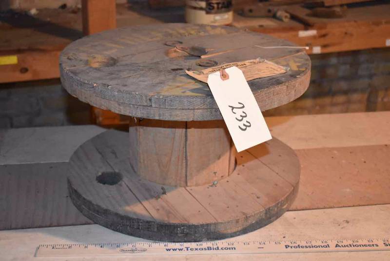lot 233 image: Old Wood Spool Bethlehem Steel