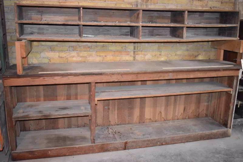 lot 244 image: Pine Hardware Cabinet