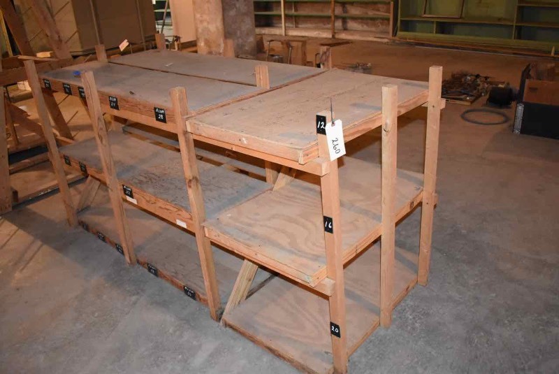lot 260 image: Homemade Shelf Unit