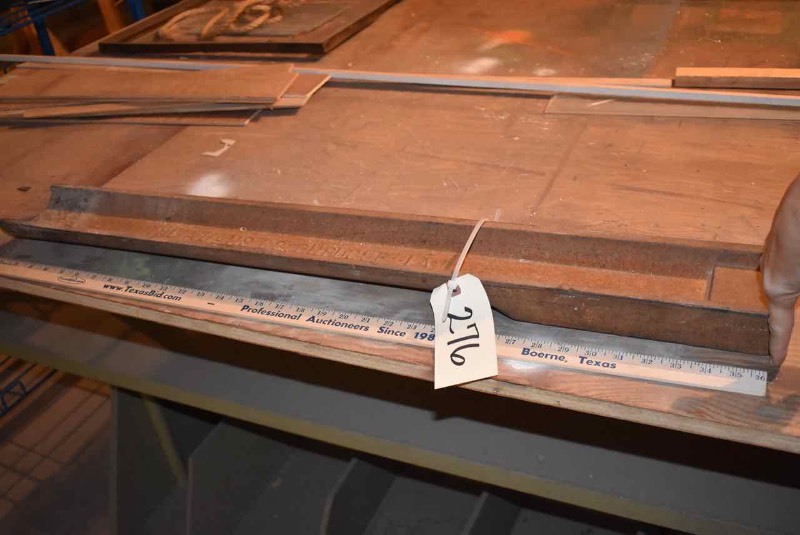 lot 276 image: Antique Cast Iron Trough, The Adams Co. Dubuque IA.
