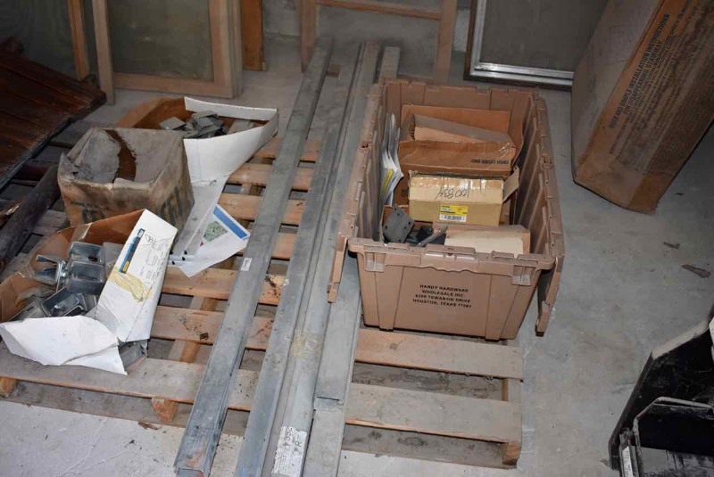 lot 312 image: BarndoorBox Rail Hardware, Fasteners, Brackets, Etc.
