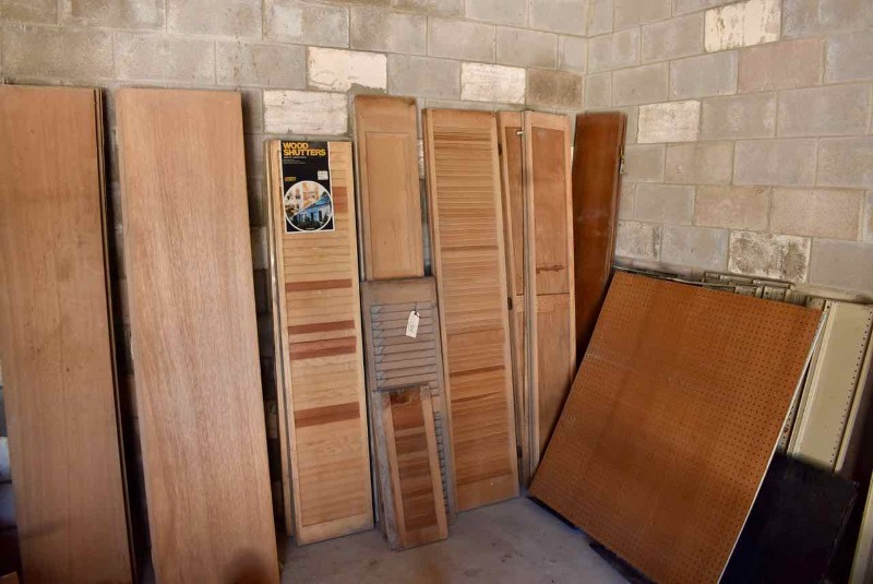 lot 314 image: Louvered Shutters (some new) & New Bi-Fold Doors