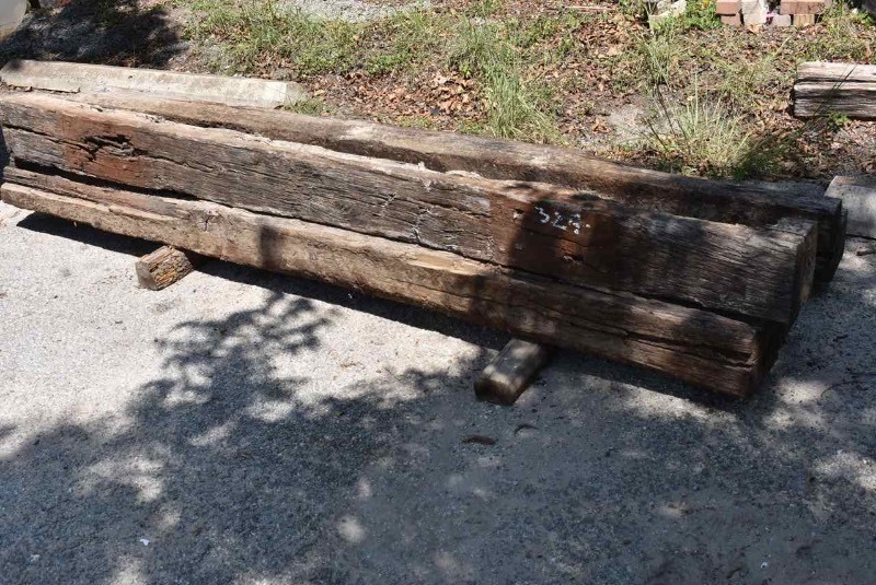 lot 324 image: Three Railroad Ties