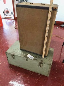 lot 277 image: Vintage 1942 Military Trunk, Old Suitcase