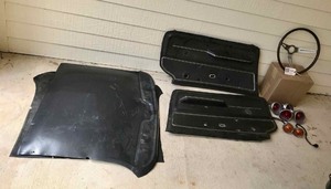 lot 294 image: 1967 Corvette Door Panels, Headliner, Steering Wheel, Lights