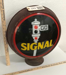 lot 243 image: Gas Pump Globe Go Signal