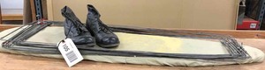 lot 105 image: Pair of Black Shoes, Pant Stretchers, Ironing Board