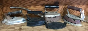 lot 110 image: Antique Irons