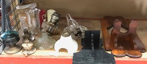 lot 119 image: Oil Lanterns, Parts & Pieces, Wall Mounted Holders