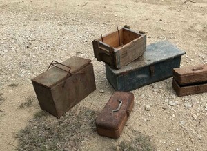 lot 139 image: Old Tools ChestsBoxes