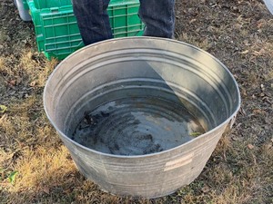 lot 34 image: Galvanized Tub