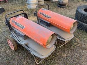 lot 15 image: (2) Heat Stream HS125T-KFA Shop Heaters (used)