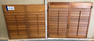 lot 137 image: (4) Vintage Wood Shutters