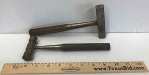 lot 323 image: (2) Vintage Steel Machinists Hammers